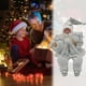 thumbnail image 5 of Muñeco de Papá Noel de peluche tradicional, muñeco de nieve coleccionable, árbol de Navidad blanco, 5 of 8