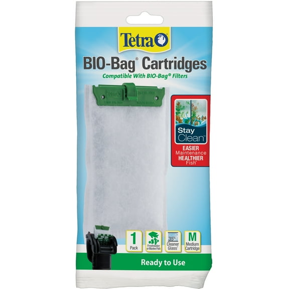 Tetra Bio-Bag Ready-to-Use Disposable Filter Cartridge for Aquariums, Medium, 1 Count