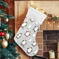 thumbnail image 5 of Christmas Penguins 18\u201dLarge Christmas Stocking for Christmas Decorations Xmas Fireplace Hanging Stockings with Plush Fur Holiday Stocking for Party Xmas Home Decor Family Holiday Stairs Gifts, 5 of 6