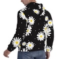 thumbnail image 6 of Sikiie Daisies Flowers Men's Hoodie, Essentials Hoodie, Sweatshirt, Pullover Hooded Sweatshirt for Men-3X-Large, 6 of 7