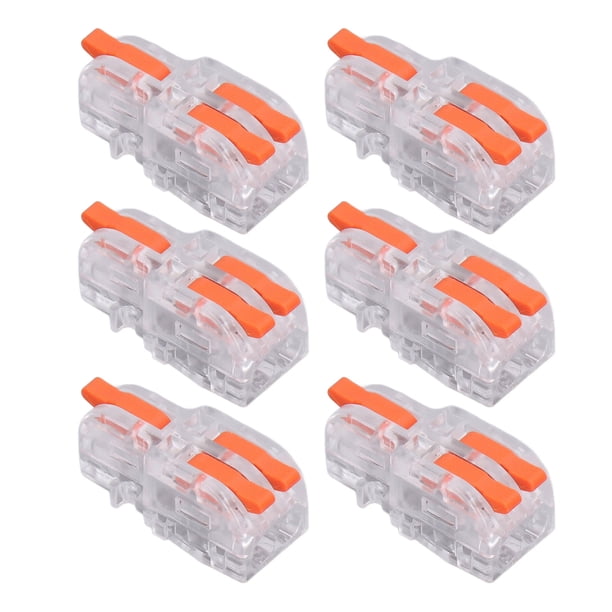 Bloque de terminales rápido, conector de terminal de crimpado de cable de empalme rápido de 30 piezas, divisor de cable transparente para lograr más
