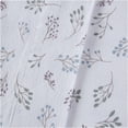 thumbnail image 6 of JERFIT 4-PC King Size Flannel Sheet Set - 100% Cotton Printed Bedding Set, All Season Soft & Wrinkle Free, White Botanical Floral Design, 6 of 10