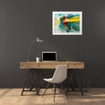 thumbnail image 3 of Tienhaara, Michael 14x12 White Modern Wood Framed Museum Art Print Titled - Shapes I, 3 of 4
