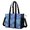 Blue Christmas Snowflake Pattern, variant on Blue and Red Christmas Pattern Utility Tote Bag, Office Commuter Tote with Multi Pockets & Removable Strap, Large Capacity Gifts for Work School Travel