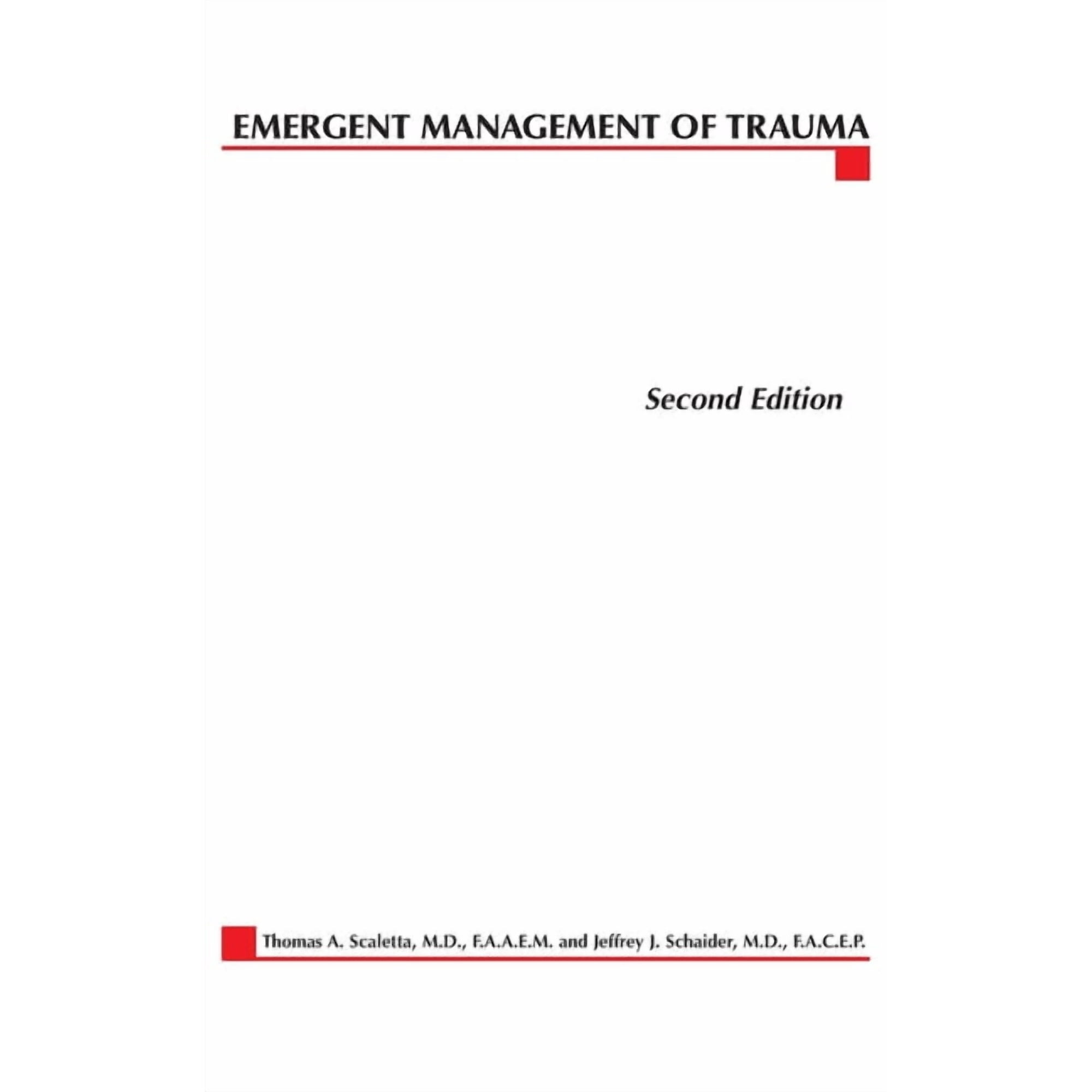 Emergent Management of Trauma (Paperback)
