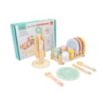 thumbnail image 2 of Juego de vajilla de cocina de juguete de madera para niños | Juguetes educativos para comer | Construcción de madera natural duradera | Juego Imaginativo Completo | Promueve las habilidades motoras, 2 of 6