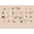 thumbnail image 2 of Kids Wallpaper Wall Mural - Beige Alphabet, 2 of 5