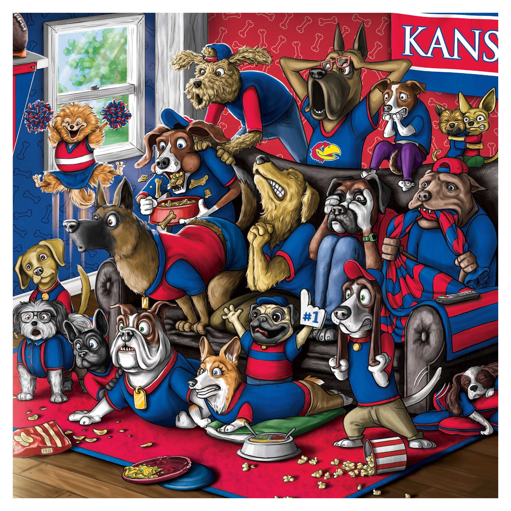 IDNA Kansas Jayhawks 13.25" x 17.25" Purebred Fans Wall Art