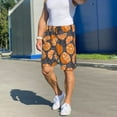 thumbnail image 4 of Fotbe Various Oranges Pajama Shorts for Men, Men's Pajama Bottoms, Sleepwear,Short Pajama Pants-Small, 4 of 9