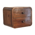 thumbnail image 4 of Lesuto Floating Mini Chestnut nightstand - Minimalist Style, Wood, 2 Drawers, 4 of 12