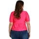 thumbnail image 3 of Blusa con moño Roman Fashion 1780 fucsia Talla Extra 38, 3 of 6