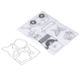 thumbnail image 2 of DIY Transparent Stamps, Simple Steps Clear Imprint Decorative Stamps With Cutting Dies For Greeting Card For Photo Album, 2 of 8
