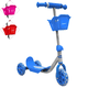 thumbnail image 1 of Scooter para Niños con Canastilla Tres Ruedas de Goma Manubrio Ajustable de 60 a 72 cm Soporta hasta 25 kg - Azul, 1 of 5