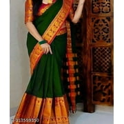 Bengal's Handloom Pure Cotton Saree - Traditional Saree Marrun Colour - Soft Saree - Gift For Her