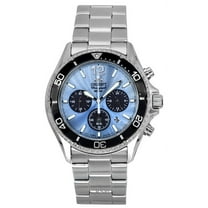 Orient Sports Chronograph Stainless Steel Sky Blue Dial Quartz Diver's RA-TX0206L 200M Men's Watch