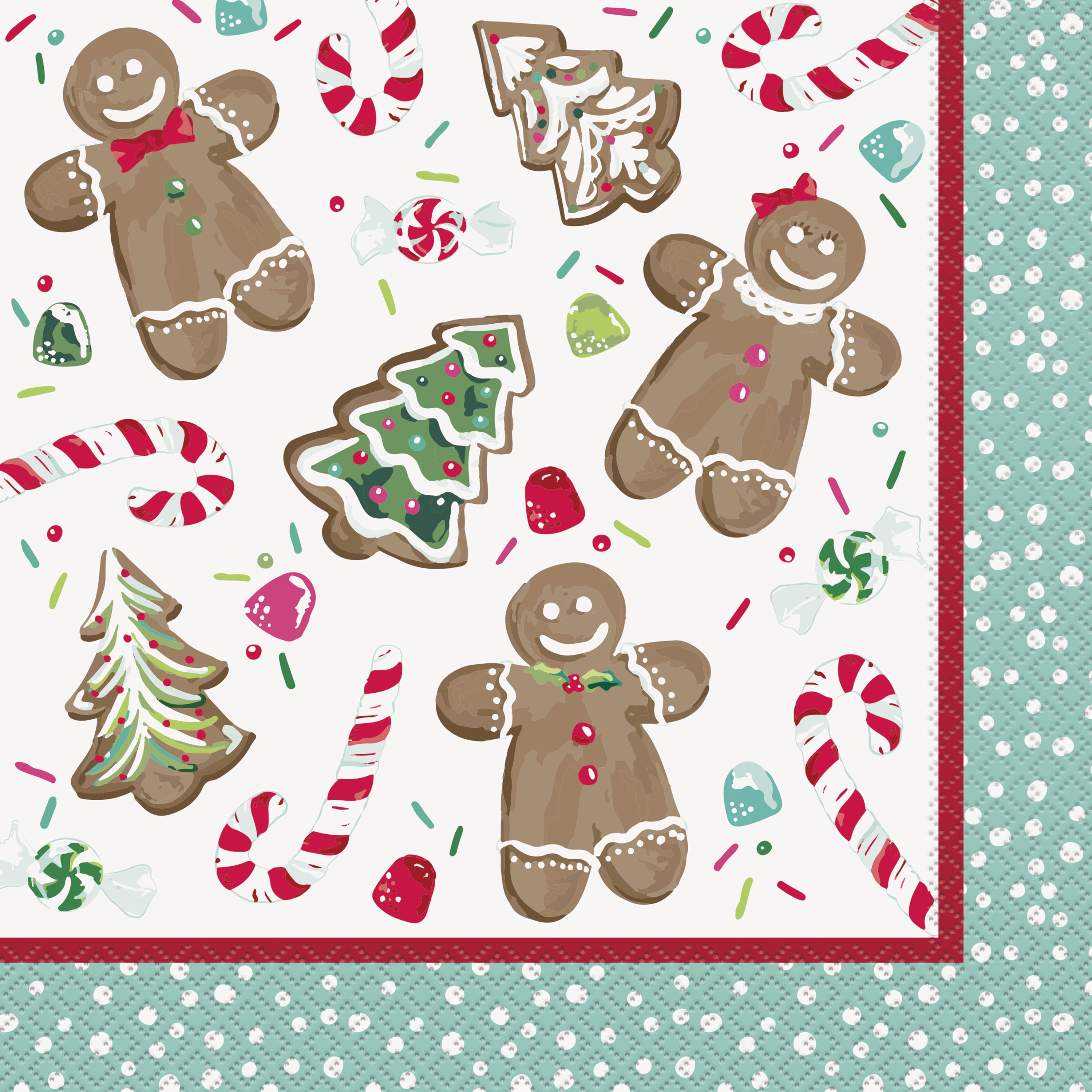 screw Antarctic tie Pioneer Woman Gingerbread House Christmas Paper Dinner Napkins, 8in, 40ct -  Walmart.com