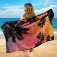 thumbnail image 6 of XYZCANDO Car Seat Towel Cover with Sunset Palm Tree Pattern Print, Car Seat Protector for Post Workout and Beach Trips, 6 of 11