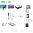 thumbnail image 2 of Lightning to HDMI Adapter for iPhone to TV, iPhone to HDMI Adapter 1080P Digital AV Adapter Screen Connector Cable with Charging Port for iPhone iPad to HDTV/Projector/Monitor, 2 of 5
