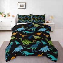 Castle Fairy 3-Piece Queen Dinosaur Bedding Comforter Set