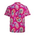 thumbnail image 3 of High Quality Hawaiian Shirts for Men Short Sleeve Aloha Beach Shirt Floral Summer Casual Button Down Shirts Blouses OCHSR4, 3 of 7