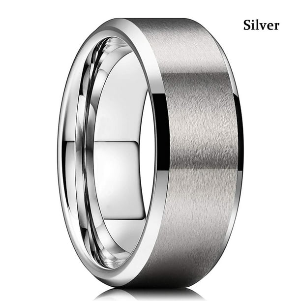 Anillo de carburo de tungsteno con borde biselado y ranura azul de 8MM para hombre, anillo de fibra de carbono azul con dragón celta negro, anillo de boda para hombre Tan Jianjun unisex