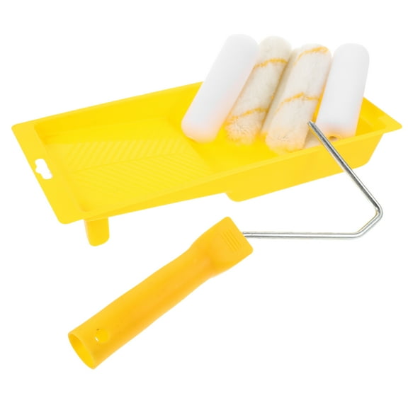 WHAMVOX  Wall Painting Supplies Small Roller Brush Rollers for Yellow