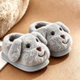 thumbnail image 4 of BCSIOAOI Kids Slippers Warm Fuzzy Closed Toe Indoor House Shoes, 4 of 5