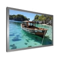 thumbnail image 2 of Designart "Tranquil Waters of Krabi's Coastal Cradle II" Coastal Framed Wall Art Decor - Coastal Blue Coastal Beach Entryway Framed Wall Art, 2 of 6