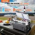 thumbnail image 4 of VEVOR Portable Car Refrigerator, 12 Volt Car Refrigerator Fridge, 50 L / 52.8 QT Dual Zone Portable Freezer, -4℉-68℉ Adjustable Temperature, Compressor Cooler, 4 of 9