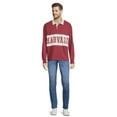 thumbnail image 2 of Harvard College University Men's & Big Men's Long Sleeve Polo Shirt, Sizes S-3XL, 2 of 5