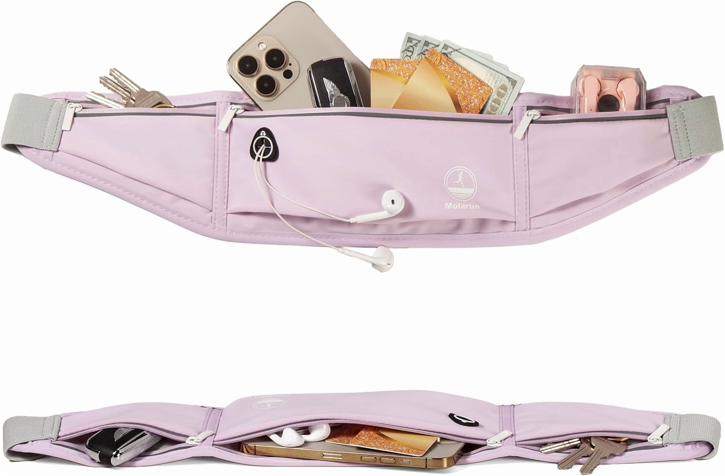 Slim Running Belt Fanny Packs for Women, Waist Pack Money Belt Phone Holder for Running