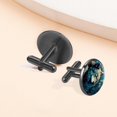 thumbnail image 6 of Wolf Stylish Men's Cufflink Set in Silver Stainless Steel for Formal Attire and Classic Suit Styles, 6 of 6