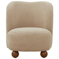 thumbnail image 3 of Safavieh Rodolfo Wood Accent Chair in Oatmeal / Natural, 3 of 5