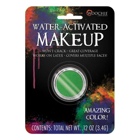 Woochie Water Activated Makeup - Professional Quality Halloween and Costume Makeup - (Green, 0.1 oz)