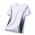 thumbnail image 5 of Fewfanhot Men's Essentials Gradient Athletic T-Shirt, Quick Dry Short Sleeve Crewneck Workout Tee, Breathable Gym Running Top, Gifts for Him, M-5XL, 5 of 6