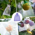 thumbnail image 2 of Uxcell 100 Pack Fruit Protection Bags - 6x8 Inch Fruit Netting Bags with Drawstring Apply to Plants(Light Purple), 2 of 7