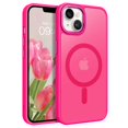 thumbnail image 1 of Funda de teléfono BENTOBEN para iPhone 14 Plus, translúcida, rosa intenso, 1 of 9