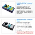 thumbnail image 4 of 1.8 Inch LCD Digital Display Transistor Tester Rechargeable Diode 0.5-50MΩ 25pF-100000uF Gauge Auto Power-off Measuring Device Colorful, 4 of 9
