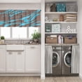 thumbnail image 5 of LALILO Kitchen Curtain Valance Wave Hair Sea Animal Art Cloud Rod Pocket Window Curtain 52"x 18" Set of 2, 5 of 5
