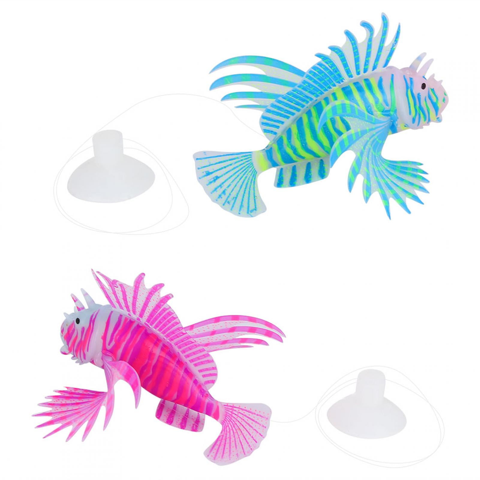 Aquarium Lionfish Decoration,2Pcs Fish Tank Aquarium Fish Tank Lionfish Decoration Artificial Lionfish Highly Versatile
