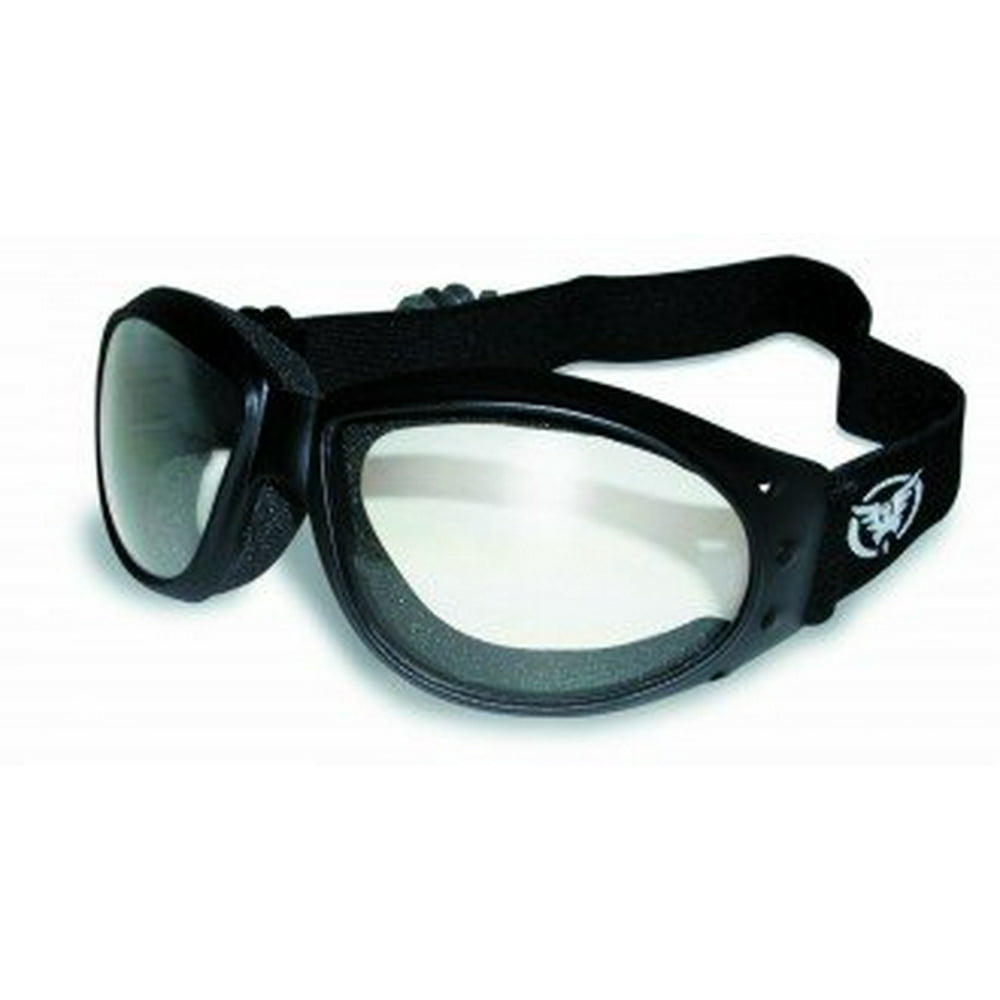 Eliminator Deluxe clear antifog motorcycle goggles