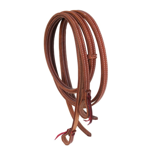 Horse Challenger Western Harness Leather Split Reins Latigo Tie Ends 66RT45