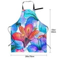 thumbnail image 2 of Kdxio Bright Flowers Apron with Pockets Adjustable Kitchen Aprons for Men Women Waterproof Aprons for Cooking,Drawing,Crafting, Baking Household Cleaning, 2 of 8