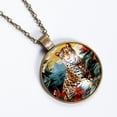 thumbnail image 2 of Leopard Necklace Personalized Custom Photo Round Pendant Adjustable Stainless Steel Necklaces with Gift Box for Men Women Mothers Valentine's Jewelry Gift, 2 of 6