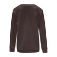 thumbnail image 4 of Arlun Women Casual Long Sleeve V-Neck Sweatshirts Solid Color Loose Fit Lightweight Pullover Tops Soft Comfortable Basic Leisure Hoodless Sweatshirts Khaki XL, 4 of 5