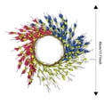thumbnail image 3 of Patriotic Artificial Flower Wreath, Red, White, Blue Decor with Bow, Stars for Memorial Day, 4th of July, Veterans Day, Holiday Home and Door Decoration, 3 of 8