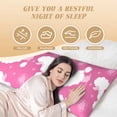 thumbnail image 2 of Yiaed Body Pillow Cover, Ultra Soft Microfiber Pillowcases, Breathable Long Pillow Case, Envelope Closure-Cute Poodle Dog (20x54 inch)（Pillow core not included）, 2 of 5