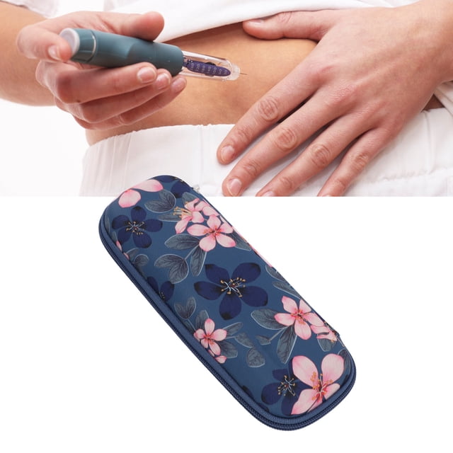 Sac Isotherme pour Insuline, Étui de Voyage Portable, Rangement Multifonction en Matériau EVA pour Médicaments