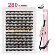Lash Clusters Kit for DIY Lash Extension at Home, 30&40D False Eyelashes Set wit