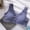 Blue, variant on Women's Seamless Bras Round Neck Wide Strap Front Button Classic Undergarment
